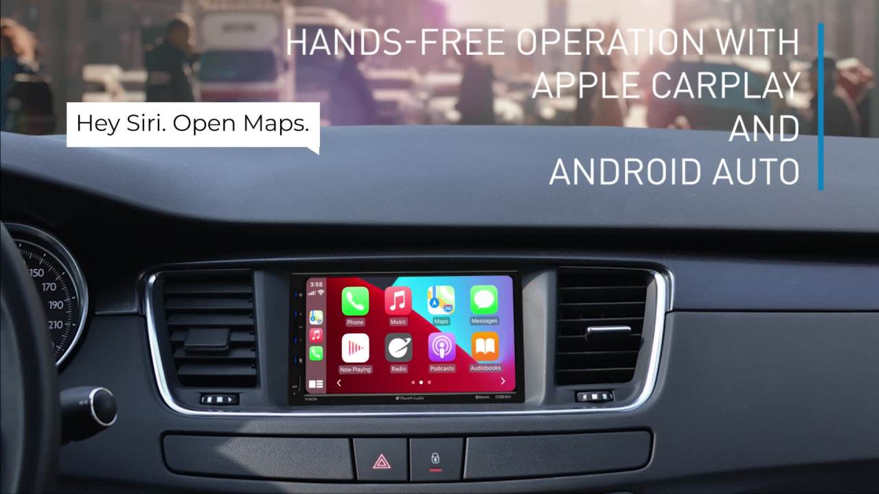 thumbnail video image 2 of Planet Audio P70CPA-C 2-DIN Digital Multimedia 7" Receiver w/ Back-Up Camera, 2 of 10