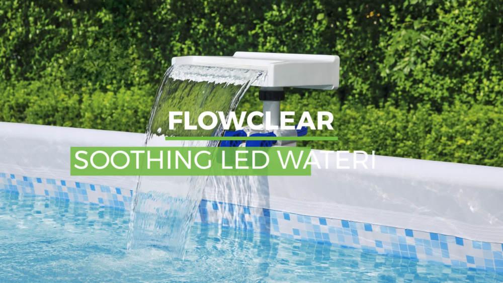 Flowclear Soothing LED Waterfall Above Ground Pool Accessory