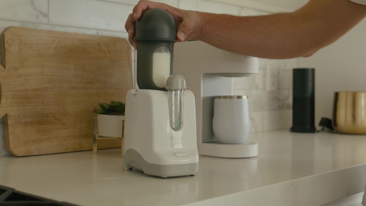 The First Years Quick Serve Bottle Warmer - silver, one size