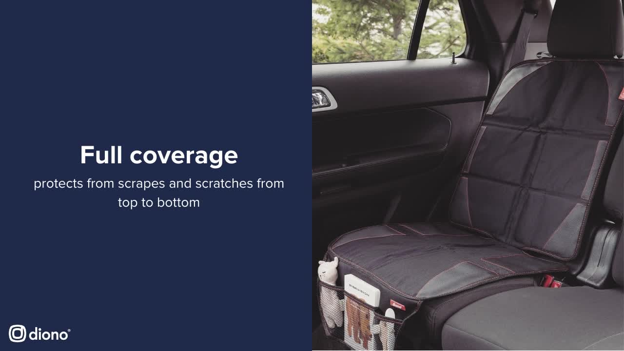 thumbnail video image 2 of Diono Ultra Mat Car Seat Protector, Crash Tested, Water Resistant, Black, 2 of 8