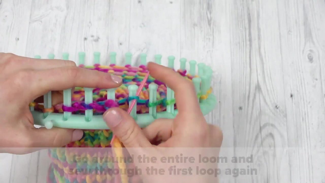 thumbnail video image 2 of Creativity for Kids Quick Knit Loom Kit | Create a Colorful Hat or Cozy | DIY Craft (Ages 7+), 2 of 9