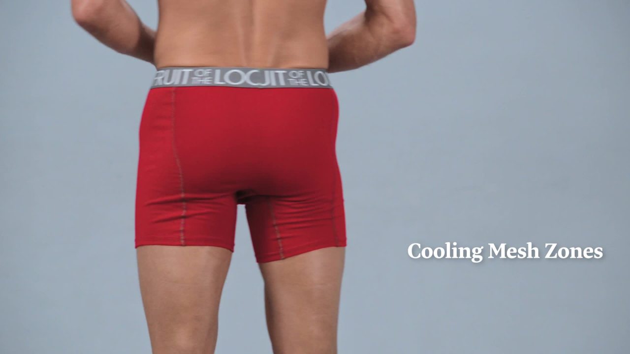 thumbnail video image 2 of Fruit of the Loom Men's Breathable Performance Boxer Briefs, 3-Pack, 2 of 7
