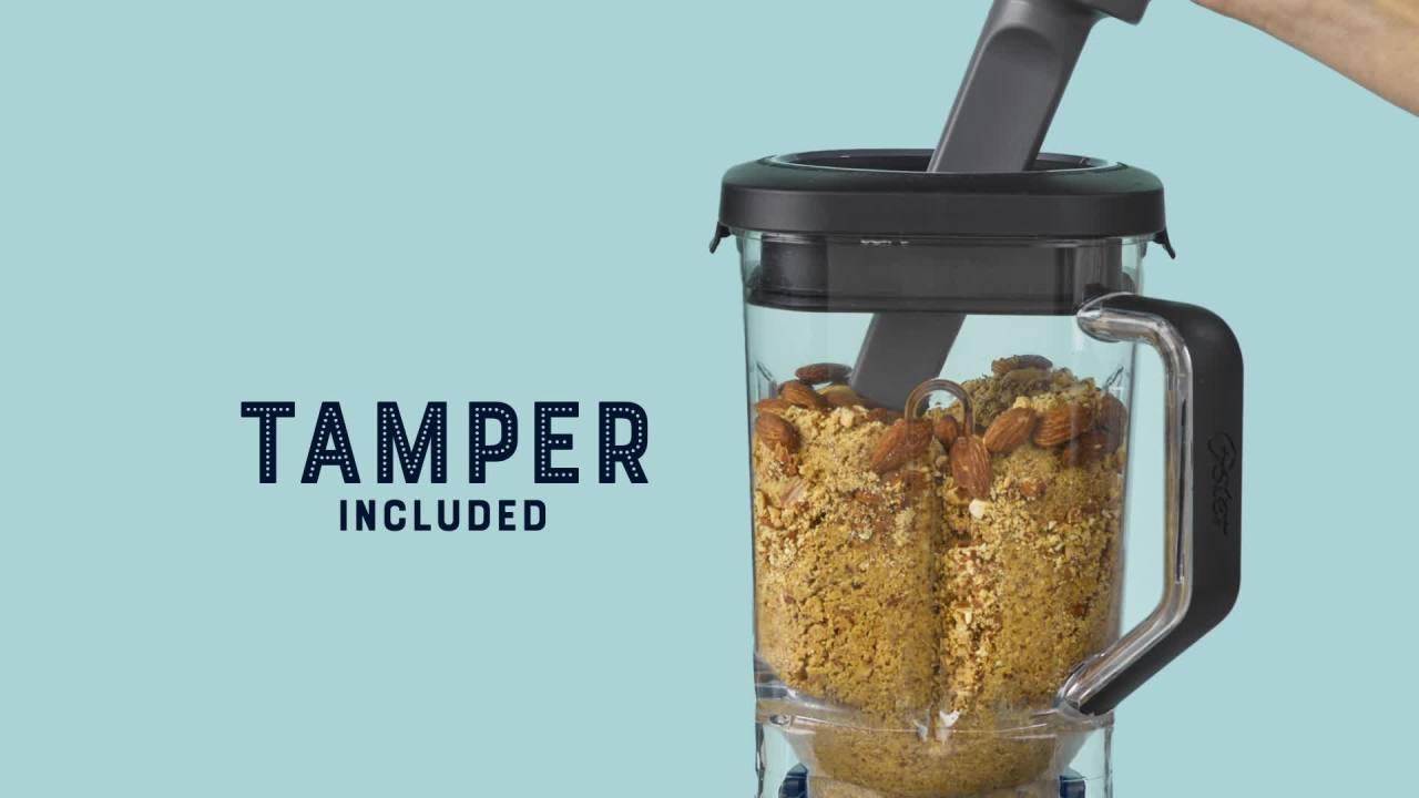 thumbnail video image 2 of Oster 1100-Watt XL (72 oz) Professional Blender with Tamper Tool, 2 of 7