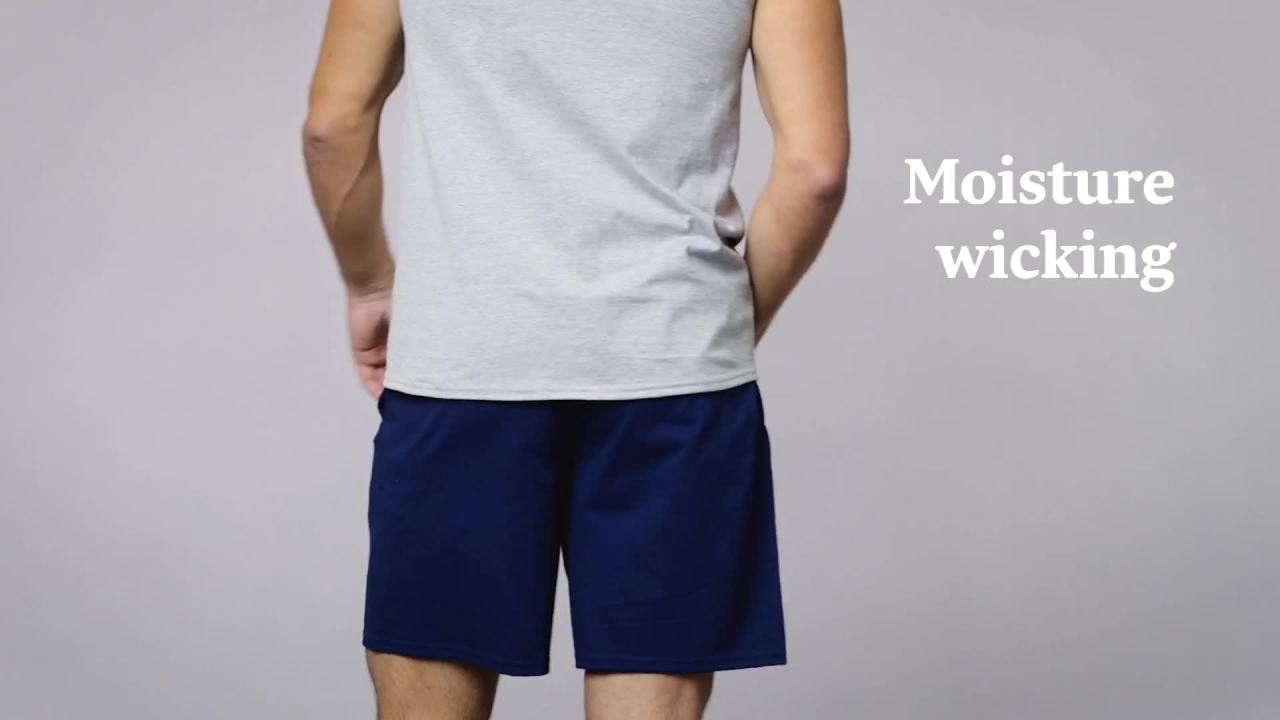 thumbnail video image 2 of Fruit of the Loom Men's EverSoft Cotton Shorts with Pockets, 8.5-9.5" Inseam, 2 Pack, 2 of 8