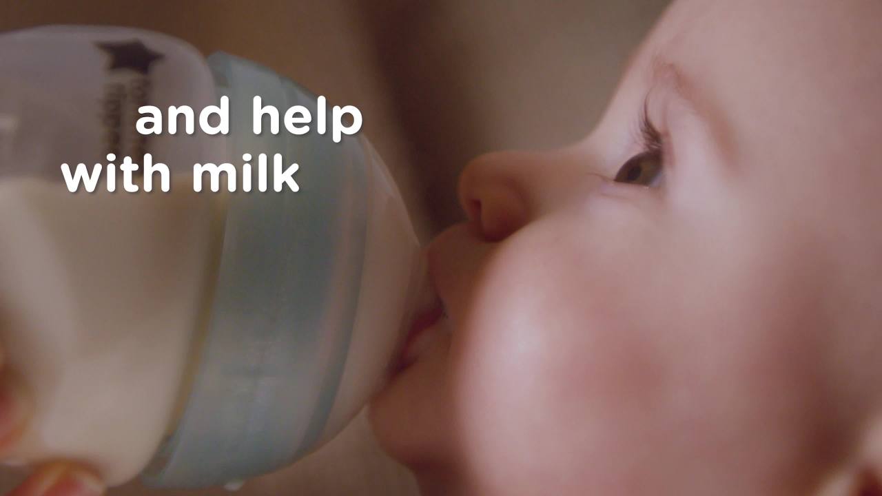 thumbnail video image 2 of Tommee Tippee Anti-Colic Baby Bottles - 9 fl oz, Newborn (2 Count), 2 of 8