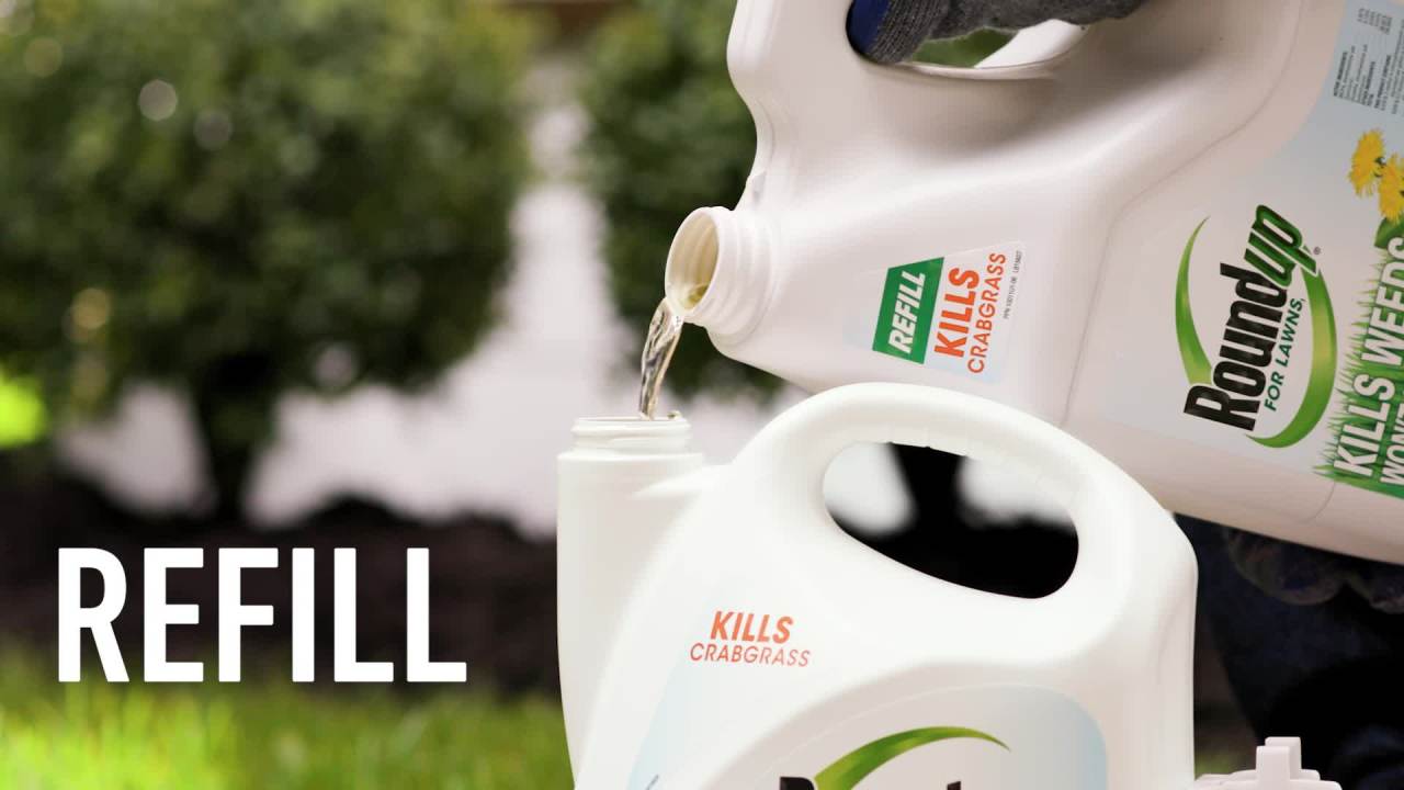 thumbnail video image 2 of Roundup For Lawns₁ Ready-to-Use with Extend Wand, Tough Weed Killer for Use on Northern Grasses, 1 gal., 2 of 14