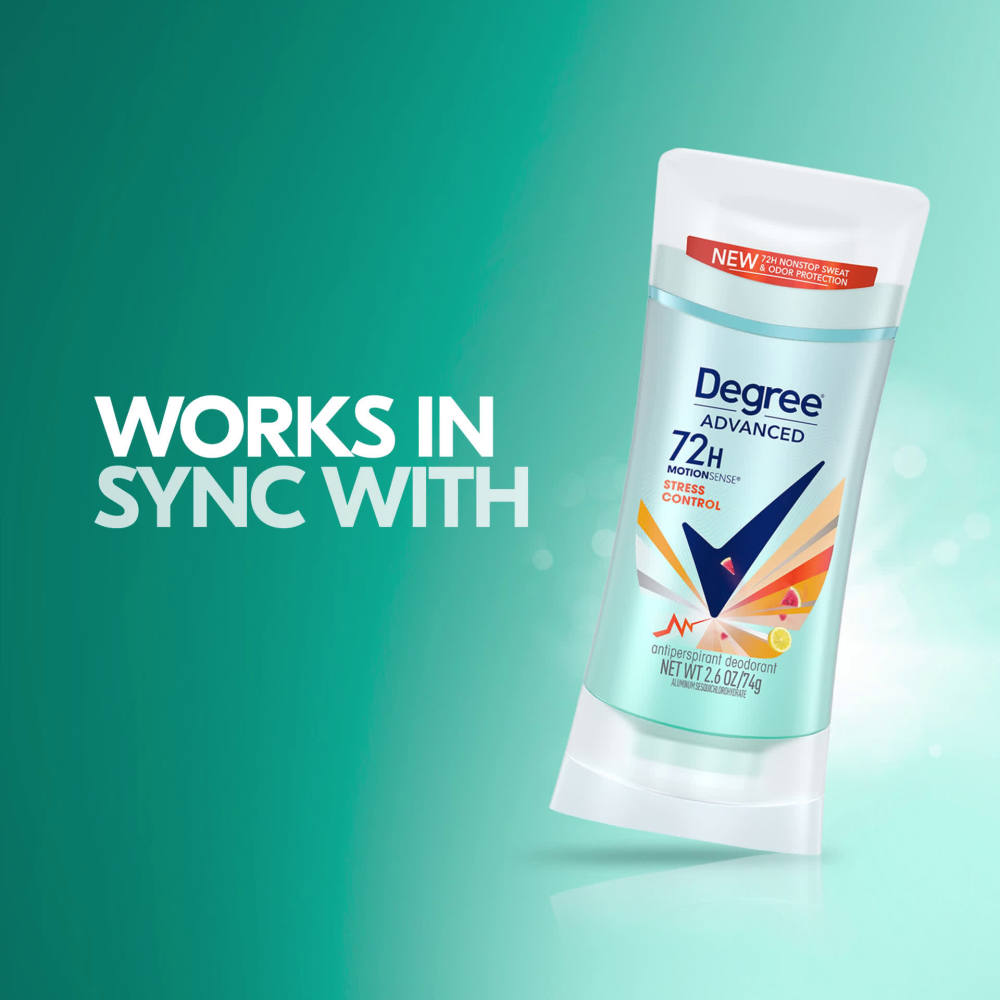 Degree Advanced Long Lasting antiperspirant Deodorant Stick, Stress