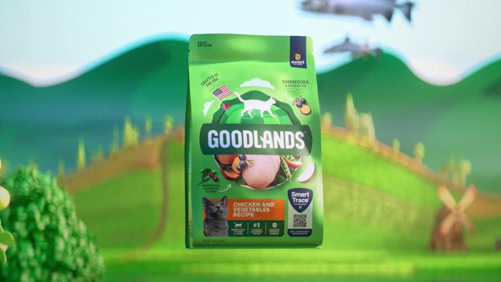 thumbnail video image 2 of Goodlands Salmon & Vegetables Flavor, Dry Adult Cat Food with Probiotics, 7 lb Bag, 2 of 14