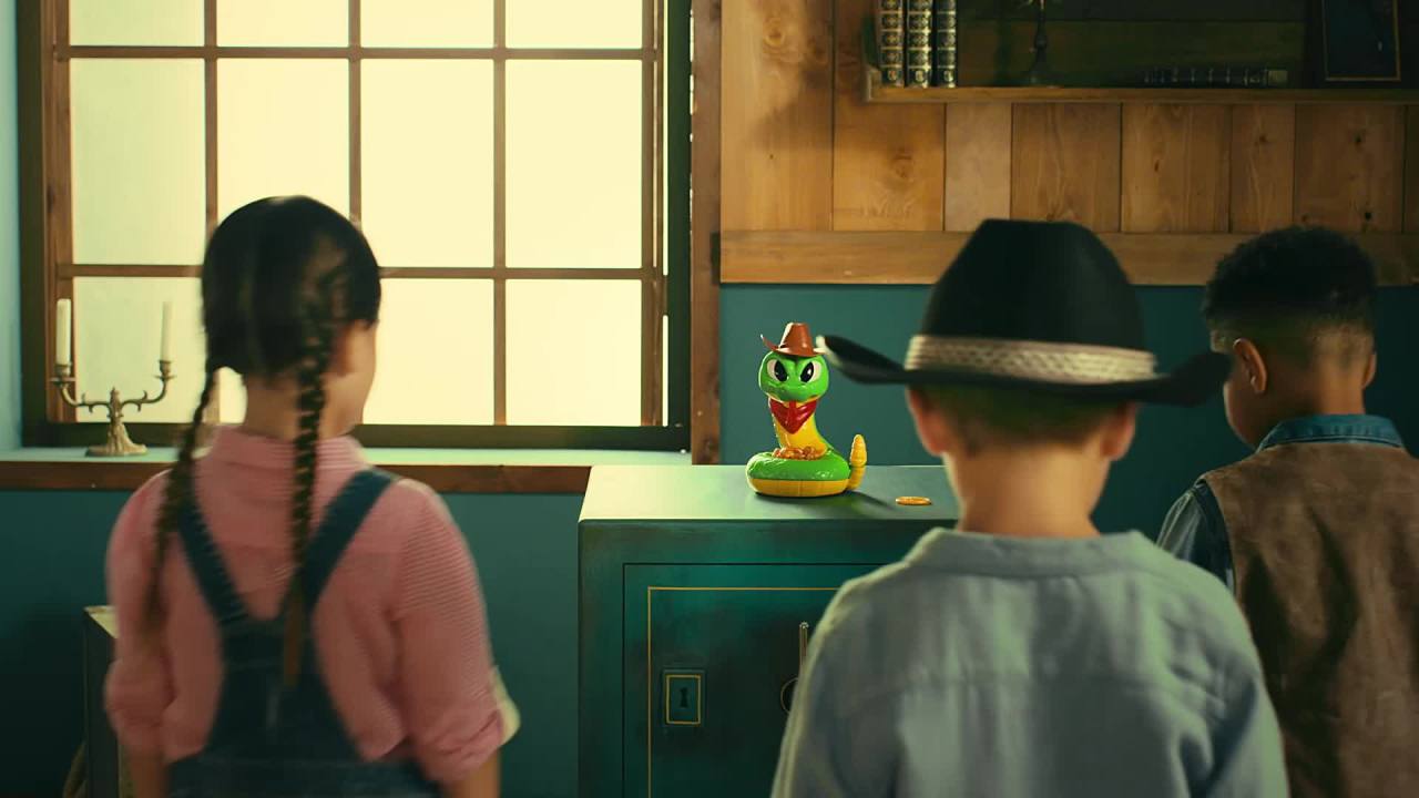 thumbnail video image 2 of Goliath Rattlesnake Jake - Get The Gold before He Strikes! Board Game, 2 of 8