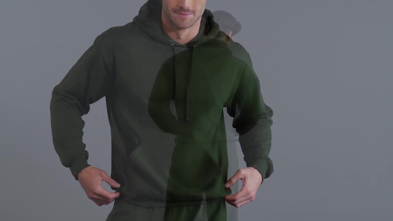 thumbnail video image 2 of Fruit of the Loom Men's EverSoft Fleece Hoodie, Cozy Pullover Sweatshirt, Sizes S-3XL, 2 of 13