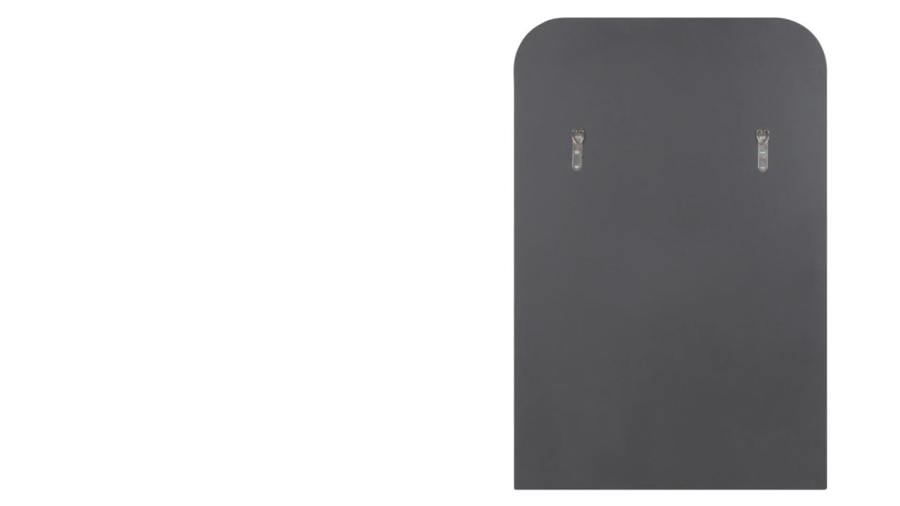 thumbnail video image 2 of Kate and Laurel Lamson Transitional Wall Mirror, 20 x 30, Black, Sophisticated Glam Wall Decor, 2 of 8