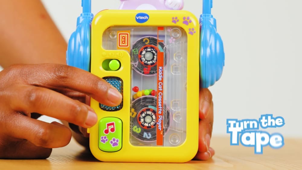 thumbnail video image 2 of VTech Kiddie Cat Cassette Player Baby and Toddler Toys, 2 of 8