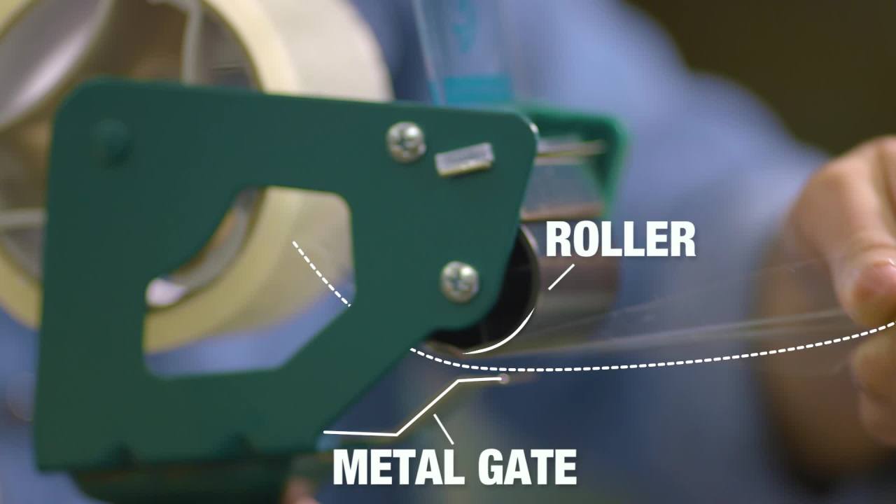 thumbnail video image 2 of Duck Brand General Purpose Packaging Tape, 1.88 in. x 55 yd., Clear, 1 Roll, 2 of 12