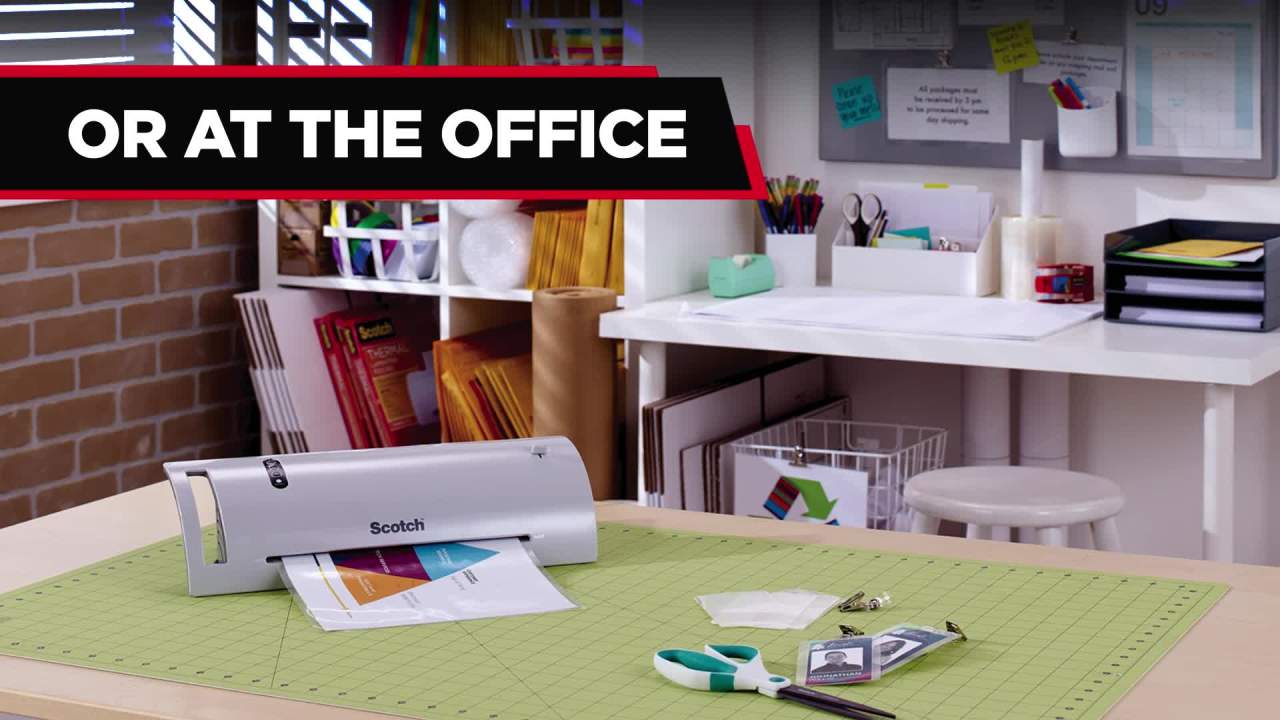 thumbnail video image 2 of Scotch Thermal Laminating Pouches, 25 Count, 8.5"x 11", 5 Mil Thick, 2 of 13