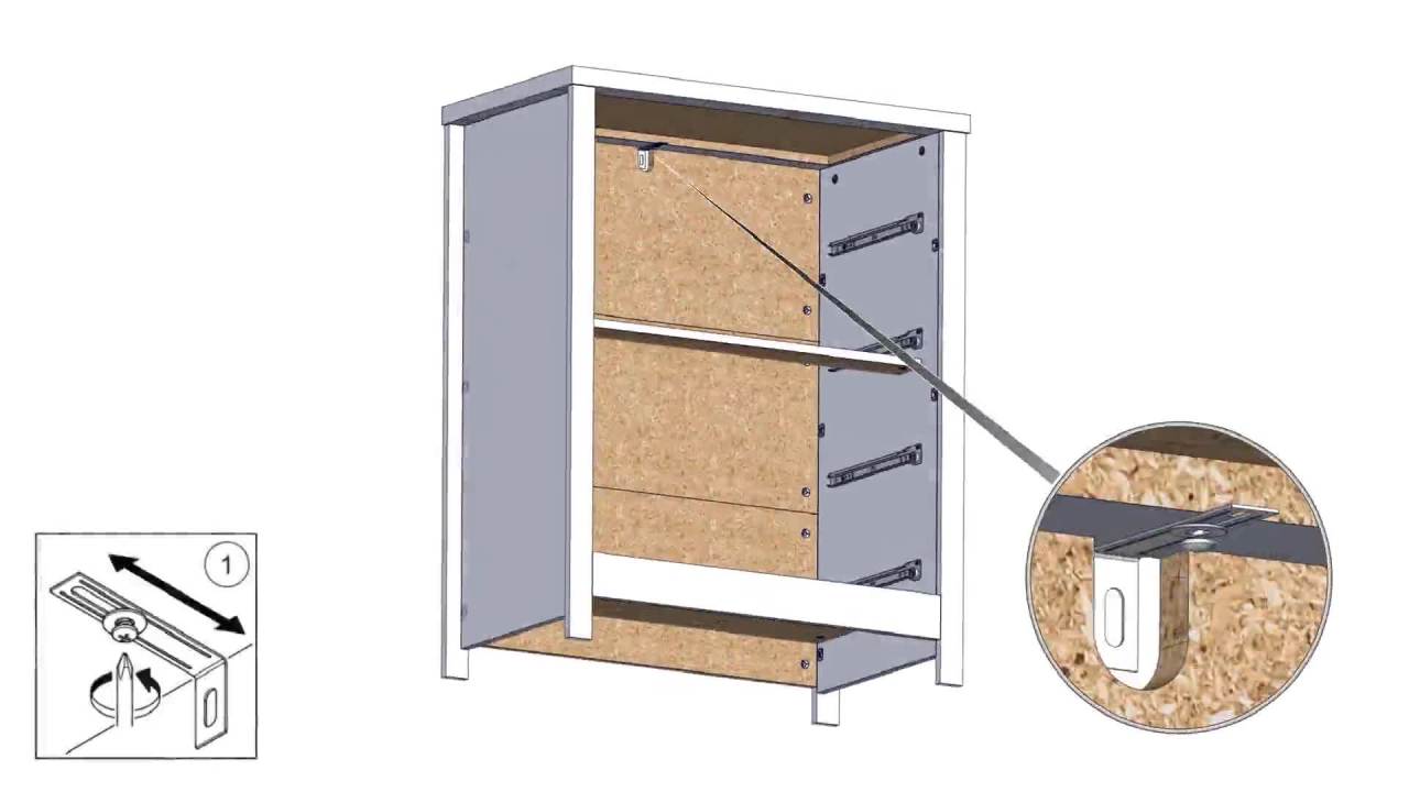 thumbnail video image 2 of Lancaster Wood 4 Drawer Dresser, Gray, by Hillsdale Living Essentials, 2 of 14