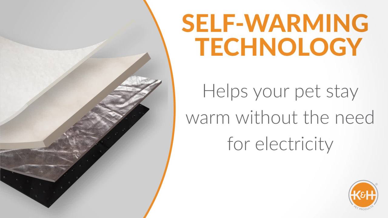 thumbnail video image 2 of K&H Pet Products Self-Warming Hut Pet Cave Bed Gray Small 18 X 19 Inches, 2 of 9