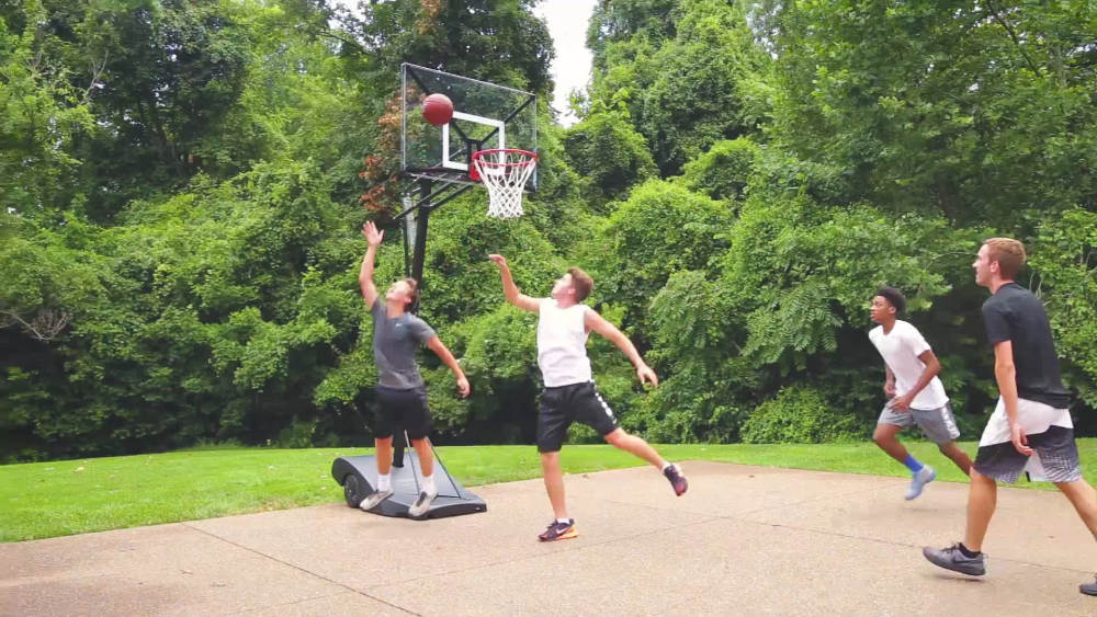 Silverback SBX 54 In. Backboard Portable Basketball HeightAdjustable
