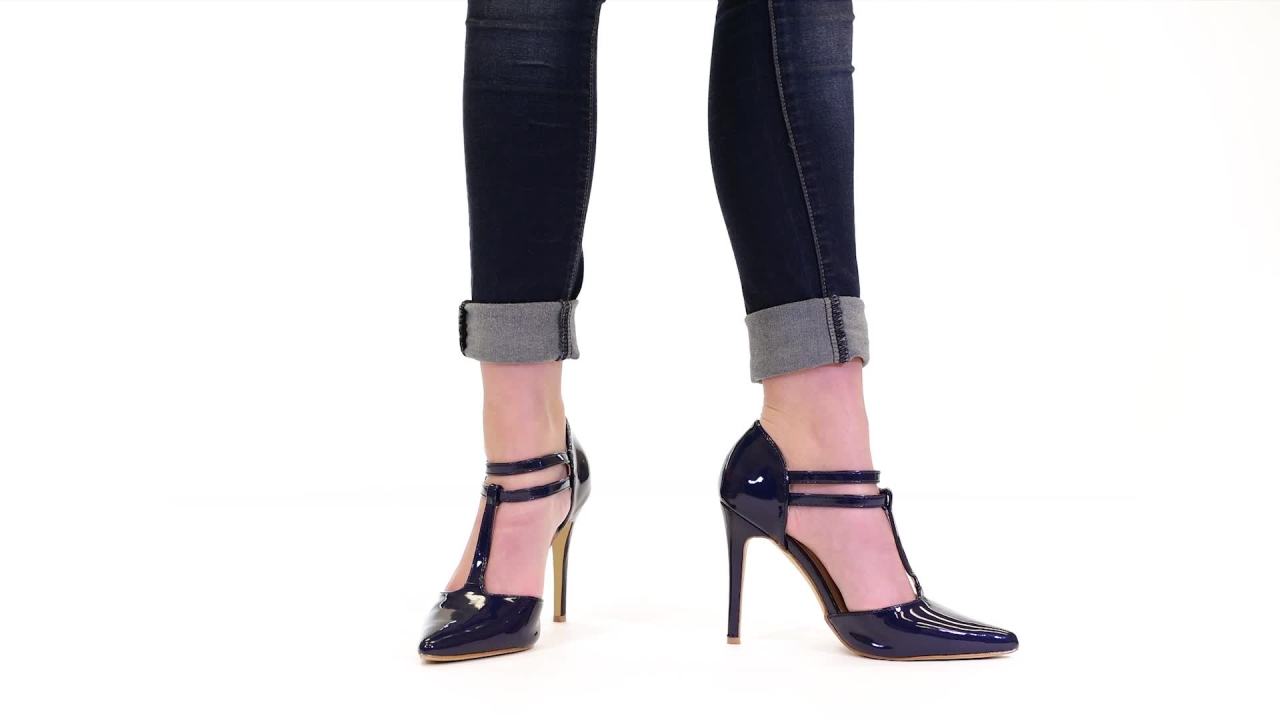 thumbnail video image 2 of Journee Womens Tru Pointed Toe High Stiletto Pumps, Widths Available, 2 of 10