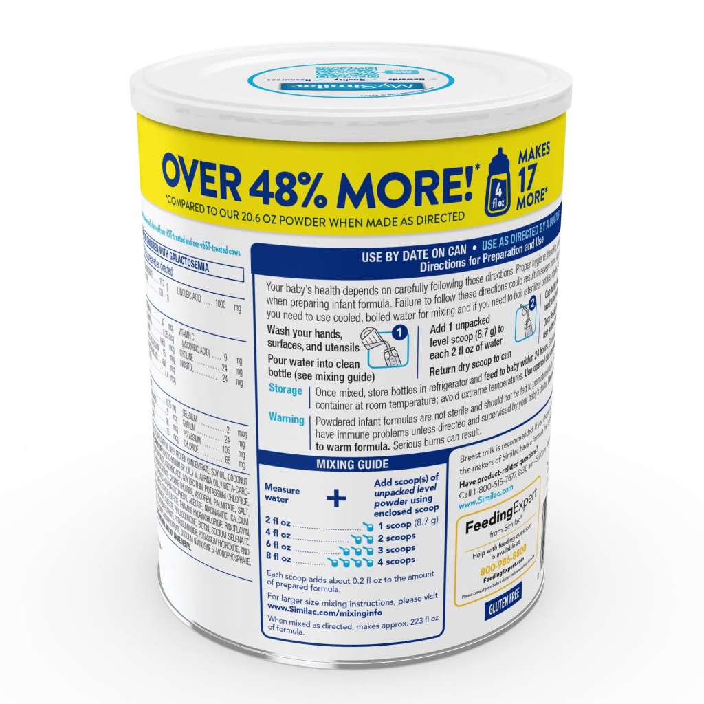 thumbnail video image 2 of Similac Advance Powder Baby Formula With Iron, Has DHA & Lutein, 30.8-oz Value Can, 2 of 20