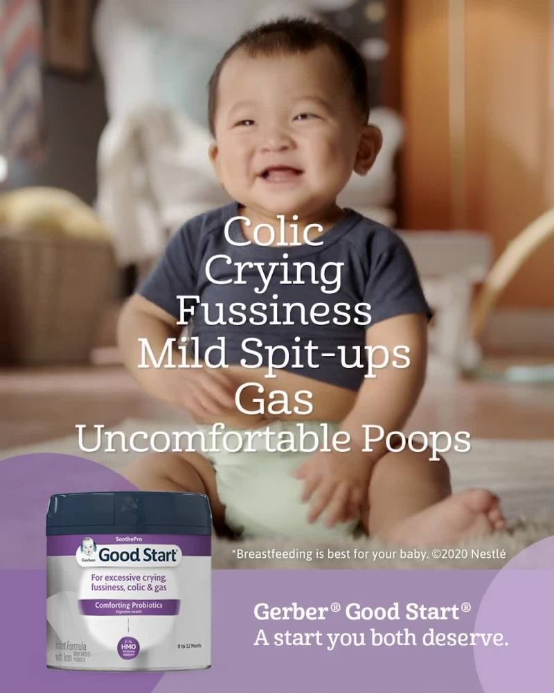 Gerber Good Start, Baby Formula Powder, SoothePro, Stage 1, 19.4 Ounce