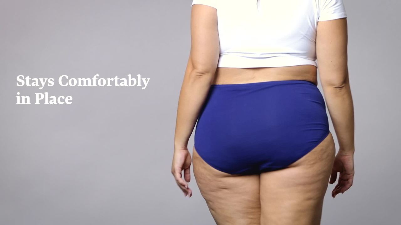 thumbnail video image 2 of Fit for Me by Fruit of the Loom Women's Plus Size Cotton Stretch Brief Underwear, 6-Pack, 2 of 11