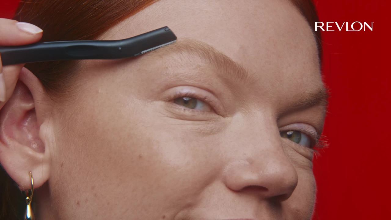 thumbnail video image 2 of Revlon Brow Shaping Scissor and Brush Set, 2 of 12