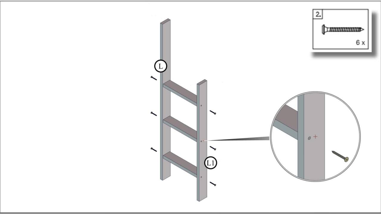 thumbnail video image 2 of Campbell Wood Triple Twin Convertible Bunk Bed, Espresso, 2 of 12