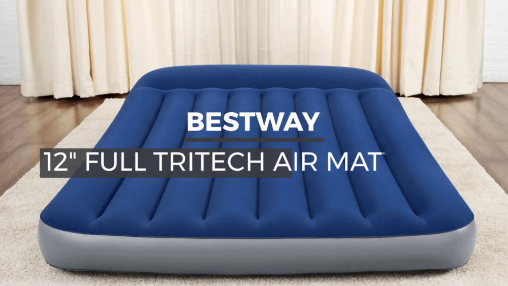 Bestway 12" Tritech Full Air Mattress with Builtin Pump