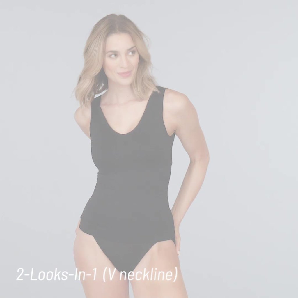 thumbnail video image 2 of Vanity Fair Radiant Women's Breathable Spin Tank - Seamless, Smoothing, Light Shaping, Sizes S-3XL, 2 of 15