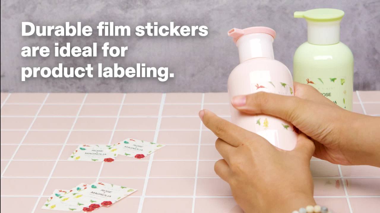 thumbnail video image 2 of Avery Sticker Paper, 8.5" x 11", Glossy Clear, 7 Sheets (4397), 2 of 11