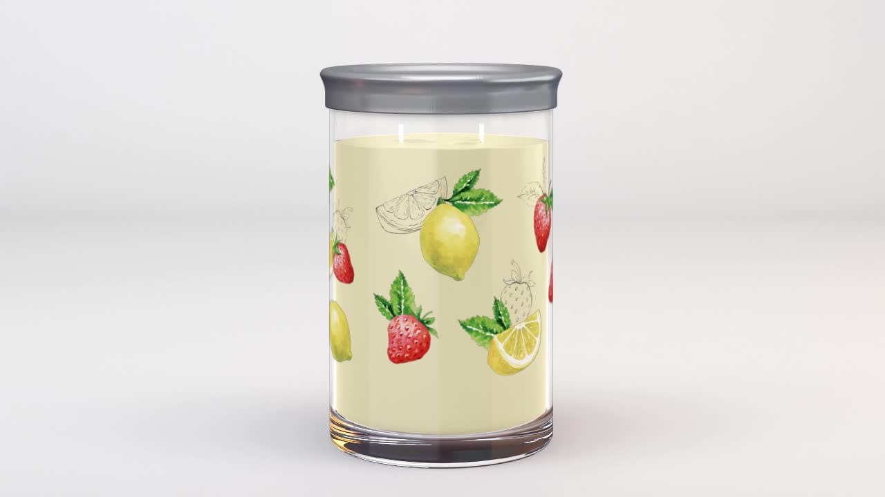thumbnail video image 2 of Yankee Candle Iced Berry Lemonade Large Tumbler Scented Candles, 20 oz, 2 of 10