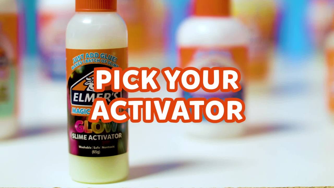 thumbnail video image 2 of Elmer’s Glow-in-the-Dark Liquid Glue, Washable, Pink, 5oz, 2 of 12