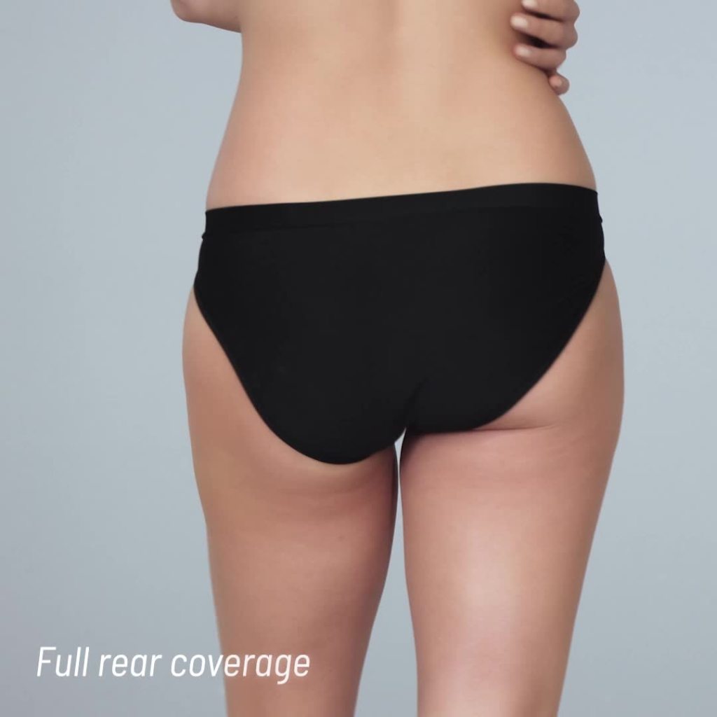 thumbnail video image 2 of Women's Vanity Fair 18291 Beyond Comfort Silky Stretch Bikini Panty (Stillwater 7), 2 of 3