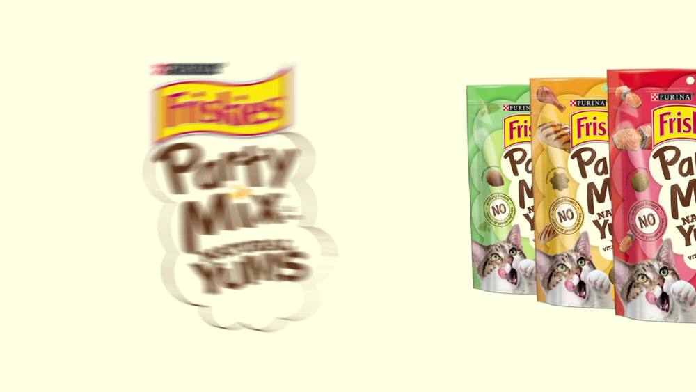Friskies , Natural Cat Treats, Party Mix Natural Yums Catnip Flavor, 2.