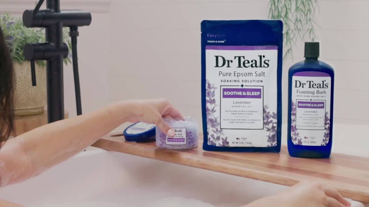 thumbnail video image 2 of Dr Teal's Soothe & Sleep with Lavender Body and Bath Oil, 8.8 fl oz, 2 of 8
