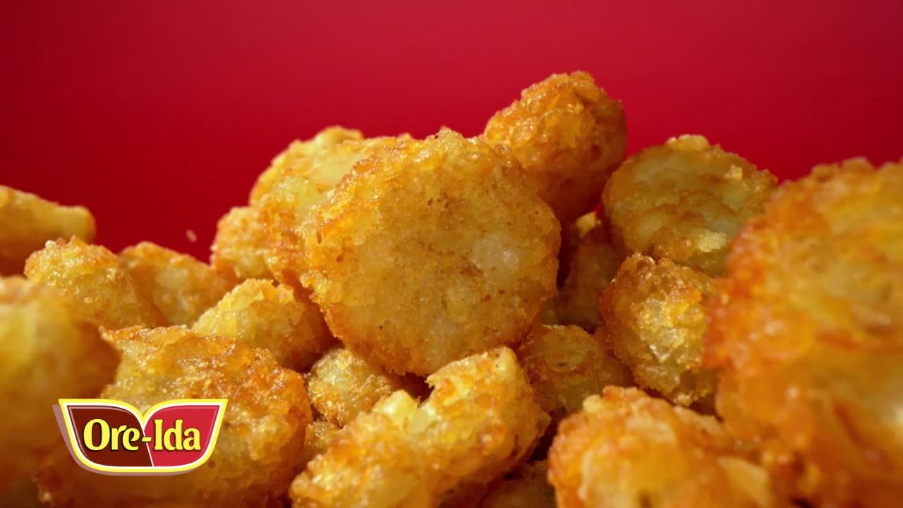 thumbnail video image 2 of Ore-Ida Crispy Crowns Seasoned Shredded Potatoes, 30 oz Bag, 2 of 15