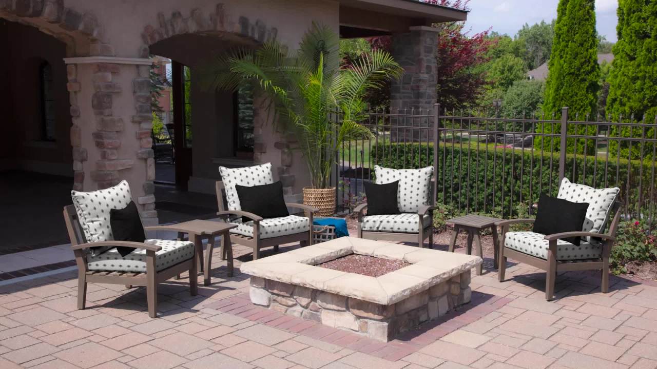 thumbnail video image 2 of ARDEN Outdoor Deep Seat Cushion Set, 24 x 24, Water Repellant, Fade Resistant, Deep Seat Bottom and Back Cushion for Chair, Sofa, and Couch, Pool Blue Leala, 2 of 12