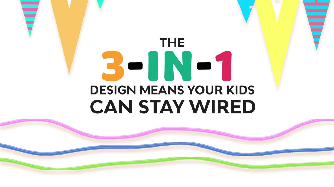 thumbnail video image 3 of Altec Lansing KID SAFE 2-IN-1 MZX250 - Headphones - On-Ear - Bluetooth - Wireless, Wired - Pink, 3 of 8