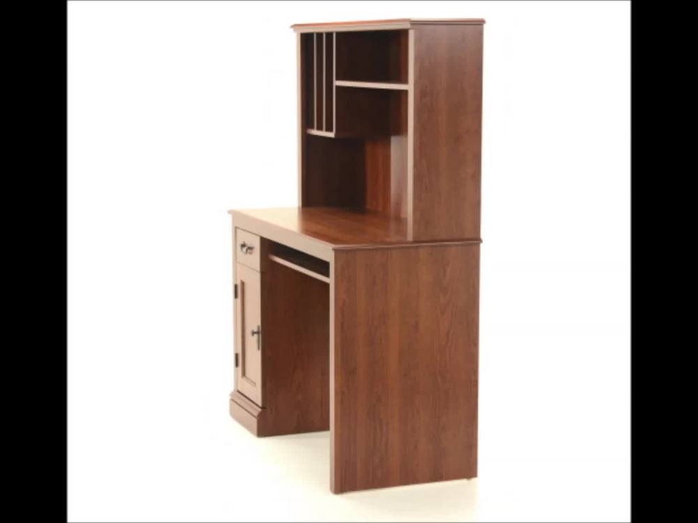 Sauder Camden County Computer Desk w/Hutch, Planked Cherry Finish - image 2 of 6