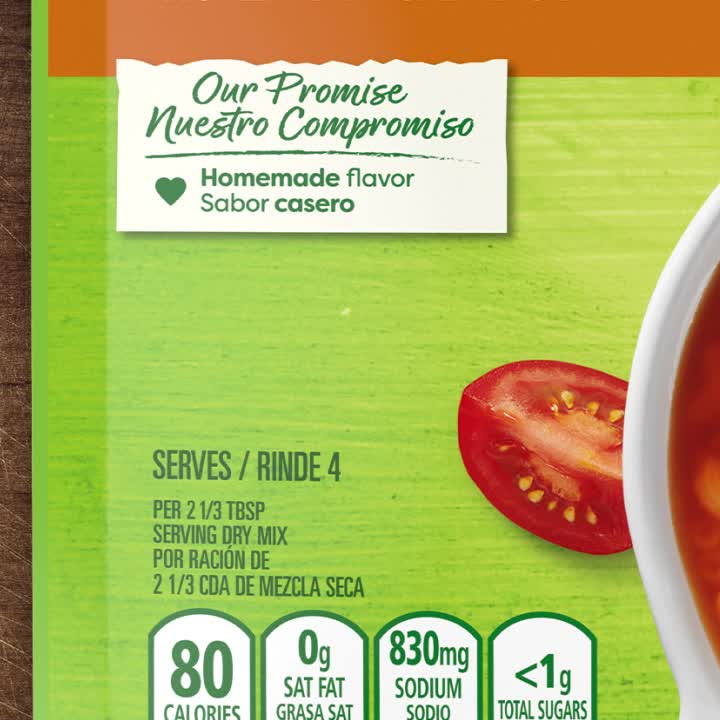 thumbnail video image 2 of Knorr Sopa/Pasta Soup Mix Tomato Based Elbow Pasta 3.5 oz, 2 of 10