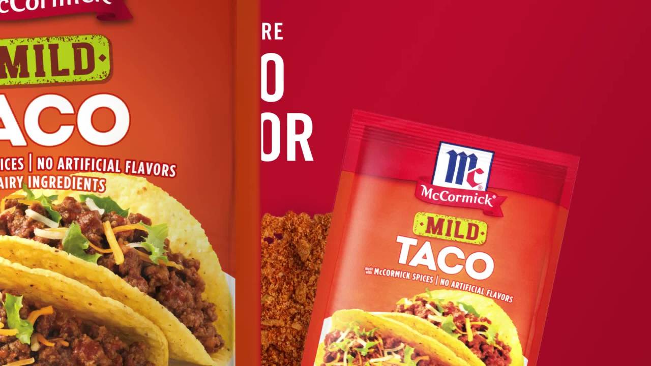 thumbnail video image 2 of McCormick Mild Taco Seasoning Mix, 1.0 oz Packet, 2 of 25