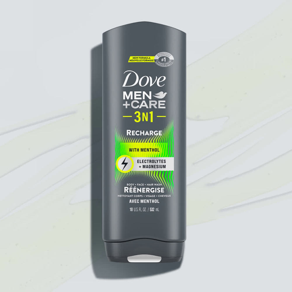 Dove Men+Care 3 in 1 Recharge PostWorkout Liquid Body Wash with