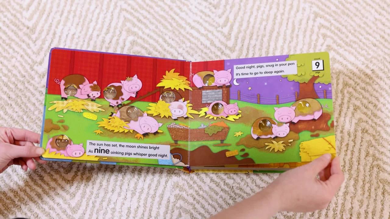 thumbnail video image 2 of Melissa & Doug Poke-A-Dot: Goodnight, Animals, 2 of 10