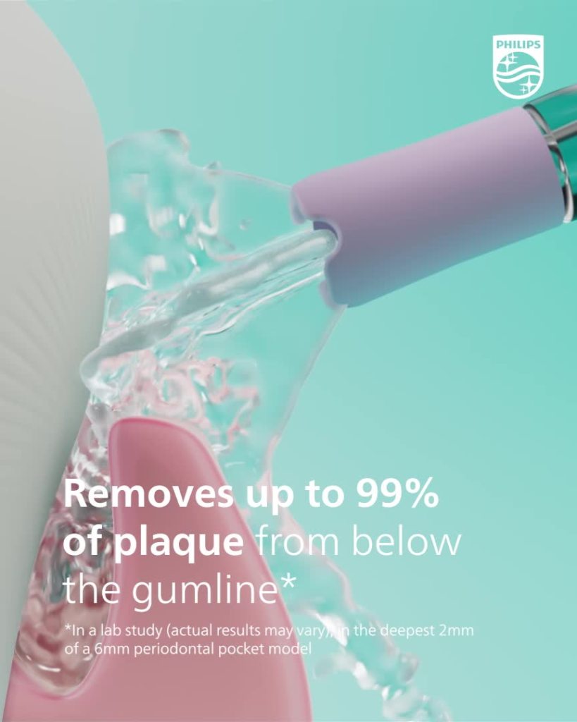 thumbnail video image 3 of Philips Sonicare Cordless Power Flosser 3000 - Water Flosser with Innovative Quad Stream Technology, Oral Irrigator with 2 Flossing Modes and 3 Pressure Levels, Ipx7 Waterproof, White, HX3826/21, 3 of 16