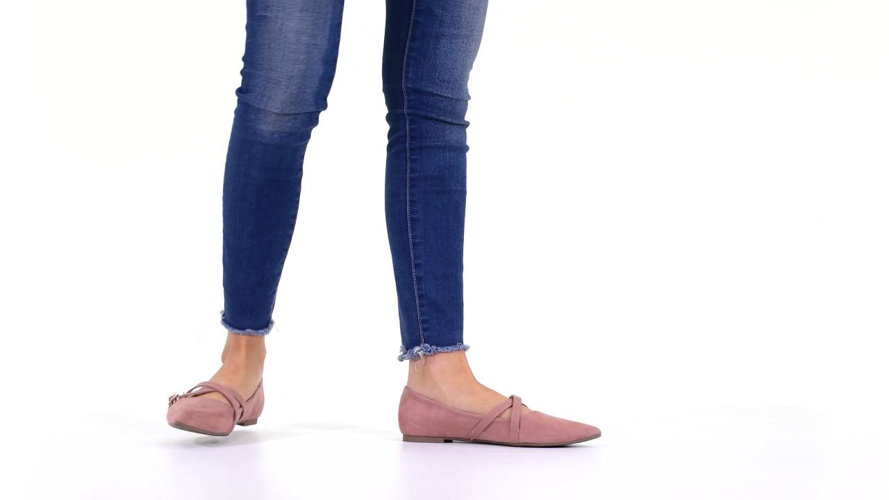 thumbnail video image 2 of Journee Womens Patricia Slip On Pointed Toe Ballet Flats, Widths Available, 2 of 10