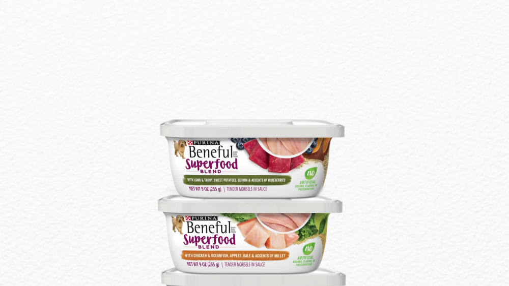 Purina Beneful Superfood Blend Wet Dog Food Chicken and Oceanfish, 9 oz