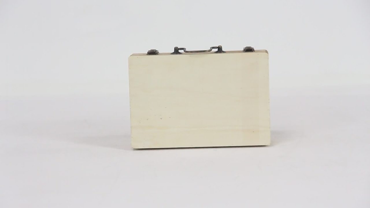 thumbnail video image 2 of DecMode 8" Black Wood Encased Clock, 2 of 11