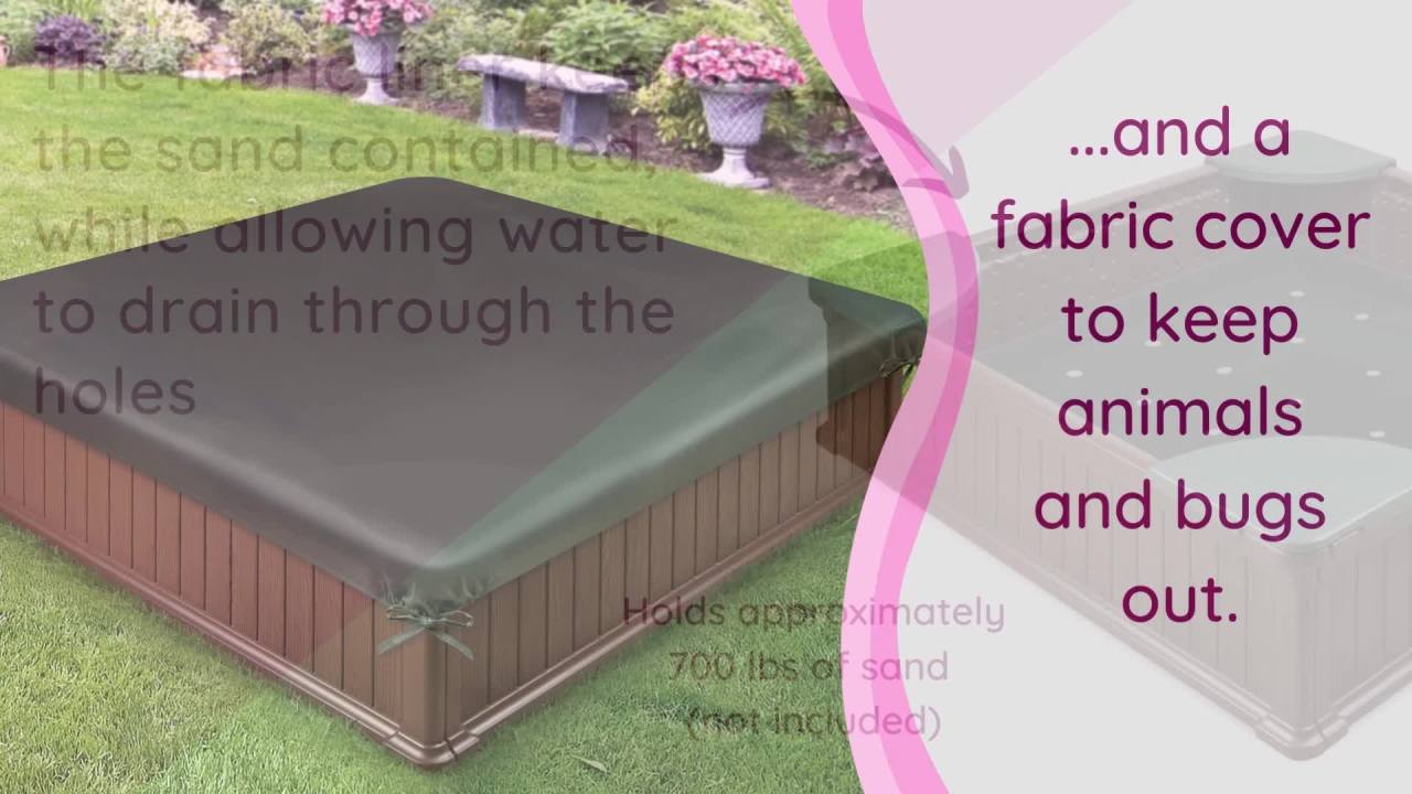 thumbnail video image 2 of Woodland 2-in-1 Sandbox and Garden Planter, 2 of 11