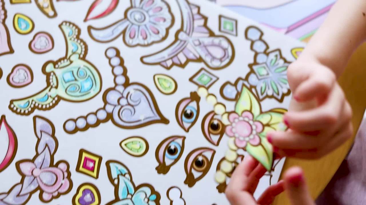 thumbnail video image 2 of Melissa & Doug Make-a-Face Princesses Kit, 2 of 5