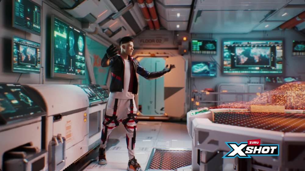 thumbnail video image 2 of XSHOT Hyper Gel Glow in the Dark NightStrike (5000 Gel Pellets) Motorized Outdoor Blaster by ZURU for Ages 14+, 2 of 11